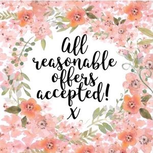 Reasonable offers on new items accepted!